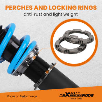 maXpeedingrods Adjustable Damper Coilovers Kit compatible for Honda S2000 AP1/AP2 2000-2009 Lowering Kit